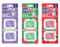 STICK ON FRESHENER 3 ASST FRAGRANCES 2pk