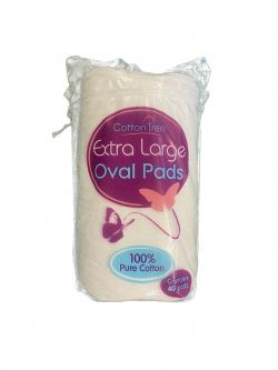 40 PACK LARGE OVAL COTTON WOOL PADS