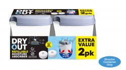 MOISTURE ABSORBER 2pk + 2 TABLETS - REFILLABLE