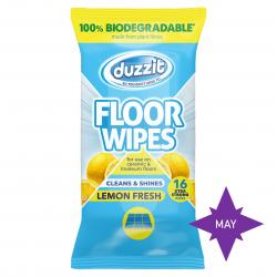 DUZZIT BIOD FLOOR WIPES LEMON 16PK