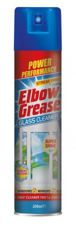 ELBOW GREASE GLASS CLEANER AEROSOL 300ml