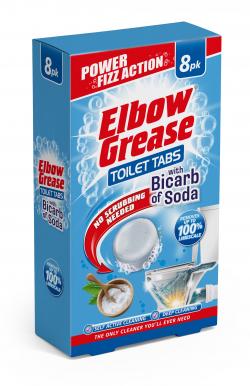 ELBOW GREASE TOILET TABLETS 8 X 30G - BICARB SODA