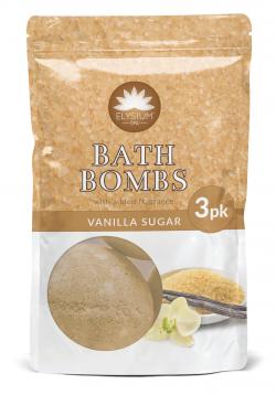 ELYSIUM SPA BATH BOMBS VANILLA SUGAR 3 X 50G