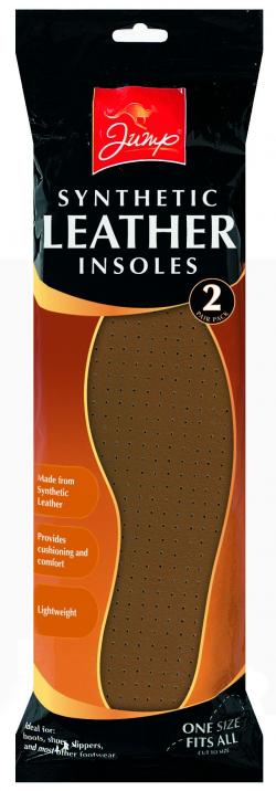 SYNTHETIC LEATHER INSOLES 2pk