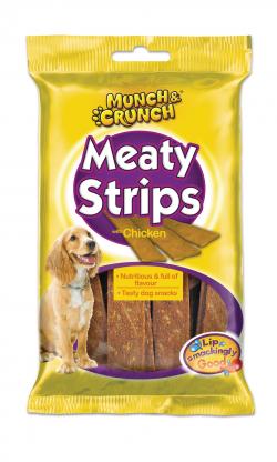 MEATY STRIPS WITH CHICKEN - 18 STRIPS