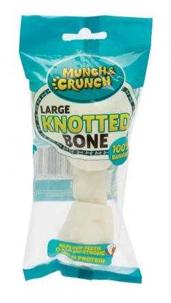 LARGE KNOTTED BONE (BLEACHED) 1pk