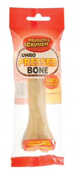 LARGE RAWHIDE PRESSED BONE 1pk