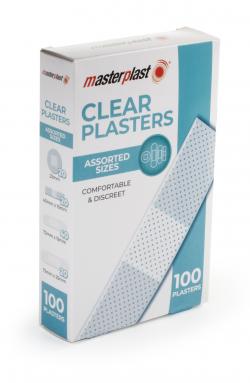 ASST CLEAR PLASTERS 100pk