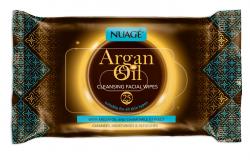 NUAGE ARGAN OIL CLEANSING FACIAL WIPES 2 X 25PK