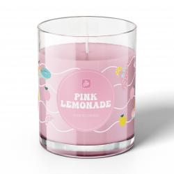 150G GLASS JAR CANDLE WITH LID - PINK LEMONADE