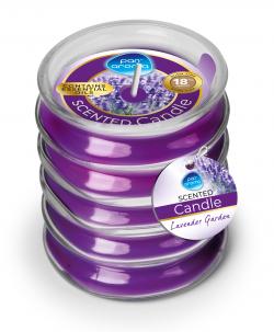 RIBBED GLASS CANDLE - LAVENDER GARDEN - 120G