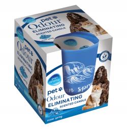 120G PET ODOUR ELIMINATING CANDLE - OCEAN SPRAY