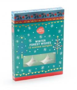 12PK TEALIGHTS - WINTER FOREST WISHES