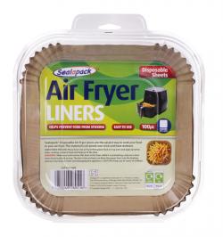 100PK AIR FRYER LINER PAPER SQUARE 20CM