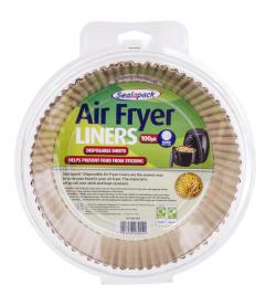 100PK AIR FRYER LINER PAPER ROUND 16CM