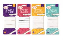 SEWING ELASTIC - 4 ASST SIZES