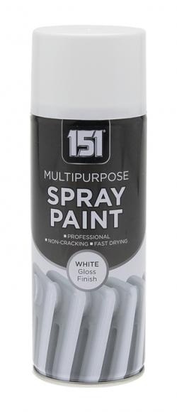 WHITE GLOSS SPRAY PAINT 400ML