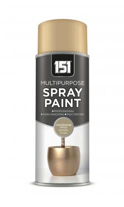 METALLIC GLOSS CHAMPAGNE GOLD SPRAY PAINT 400ML